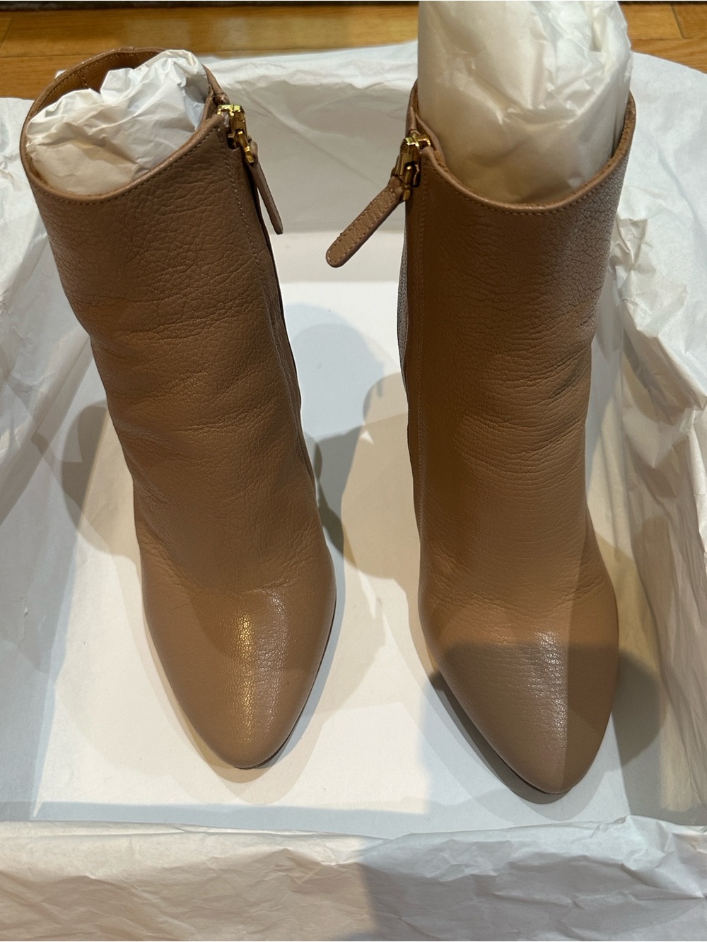 Chloe Medium Pink Heeled Ankle Boots